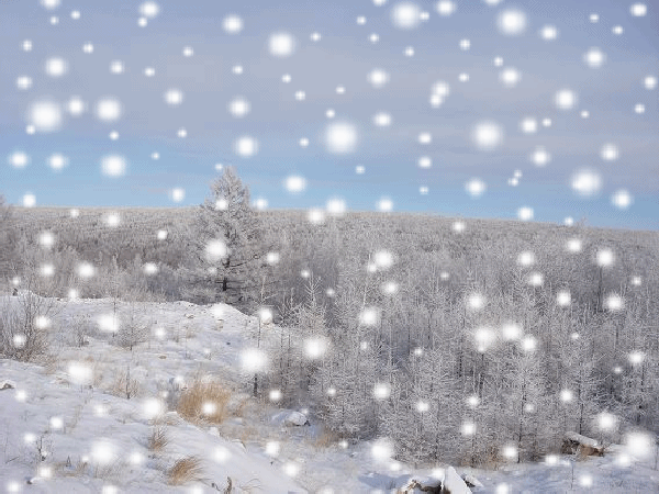 雪景动态图LED背景图图片