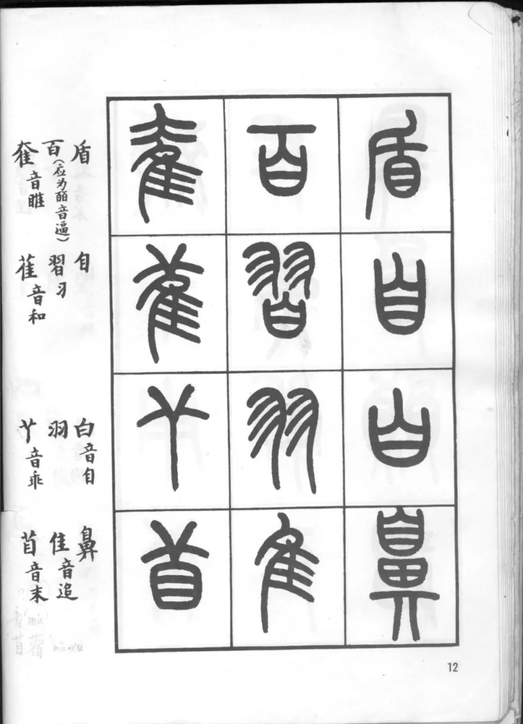 王福庵篆書說文部首