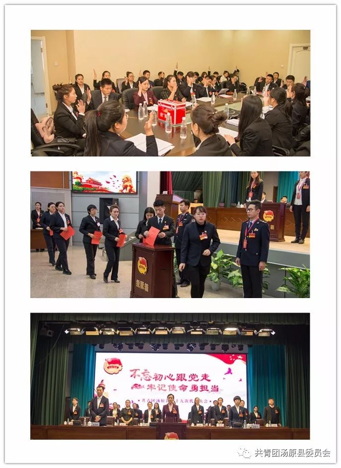 当选共青团汤原县第十九届委员会书记,孙虹玉,张泽南同志当选副书记