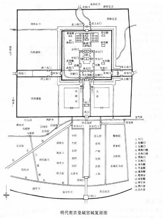 南京也有一个故宫,它的面积比北京故宫还大,可惜已被彻底破坏