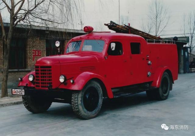70年代消防车图片