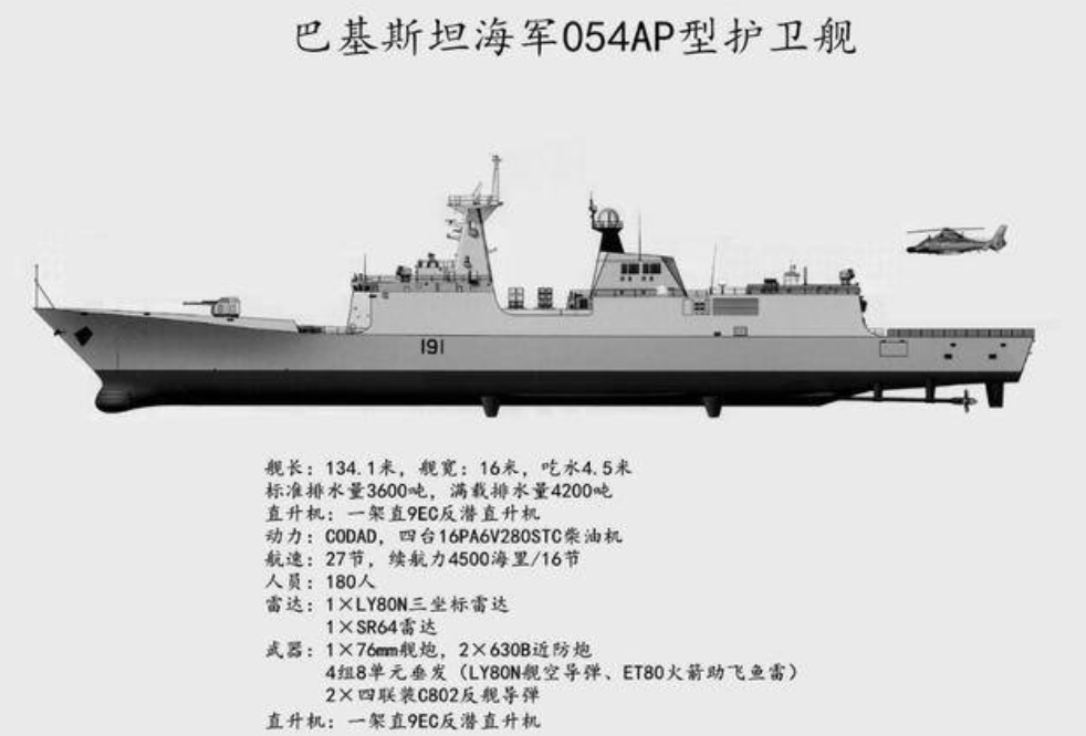 054a型护卫舰火力配置图片