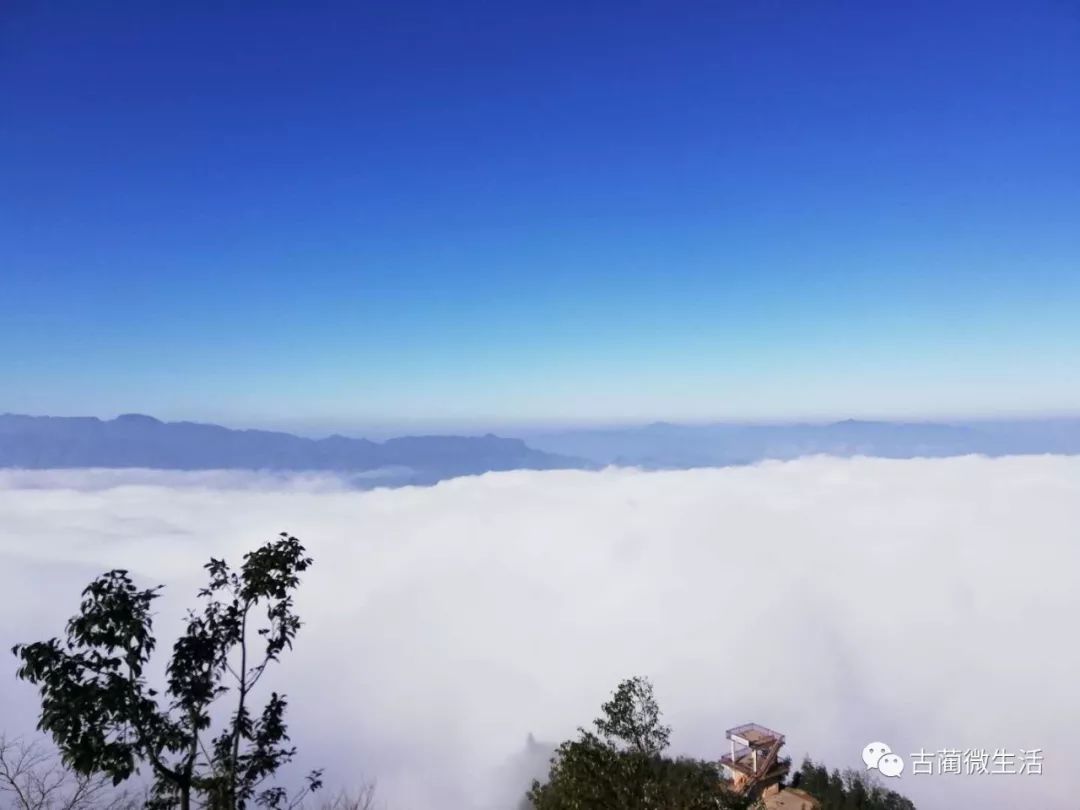 美景古藺虎頭山雲海佛光奇景美如仙境