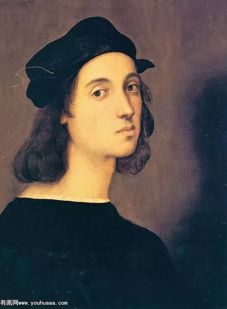 拉斐尔 《自画像》拉斐尔是意大利杰出的画家,和达芬奇,米开朗基罗并