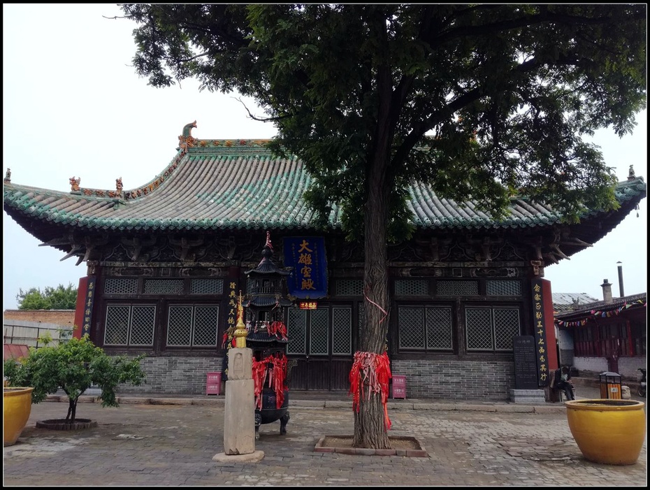 行走山西一才谒净土寺又观释迦塔辽宋千年史应县一日游之应县净土寺