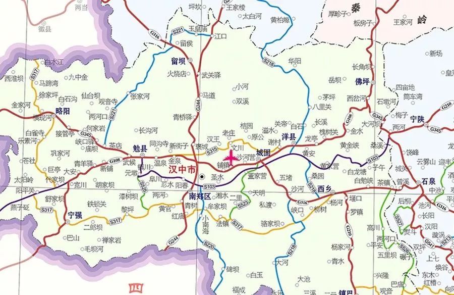 汉中244国道图图片