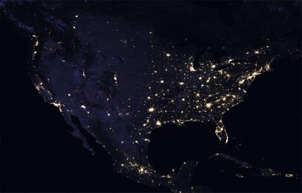 世界夜晚灯光图2021图片