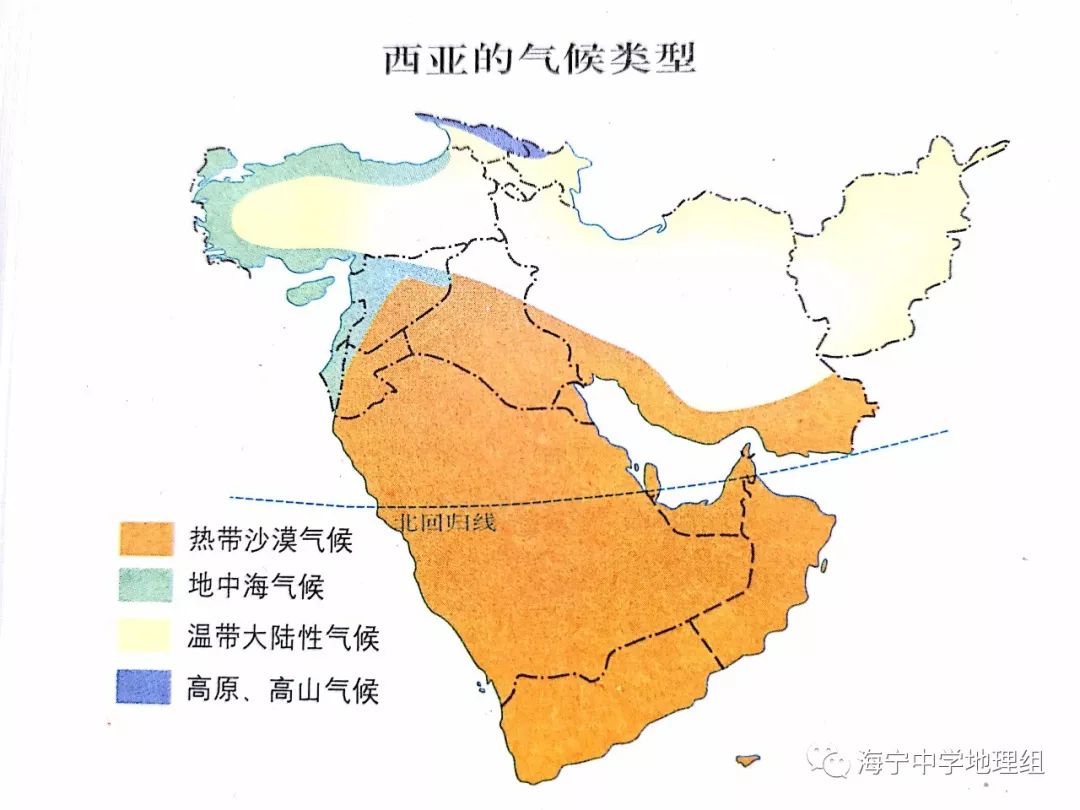 西亚的气候分布图片