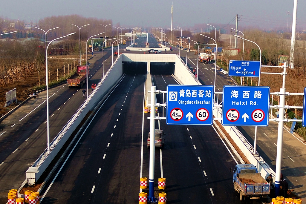 青岛淮河西路高架桥图片