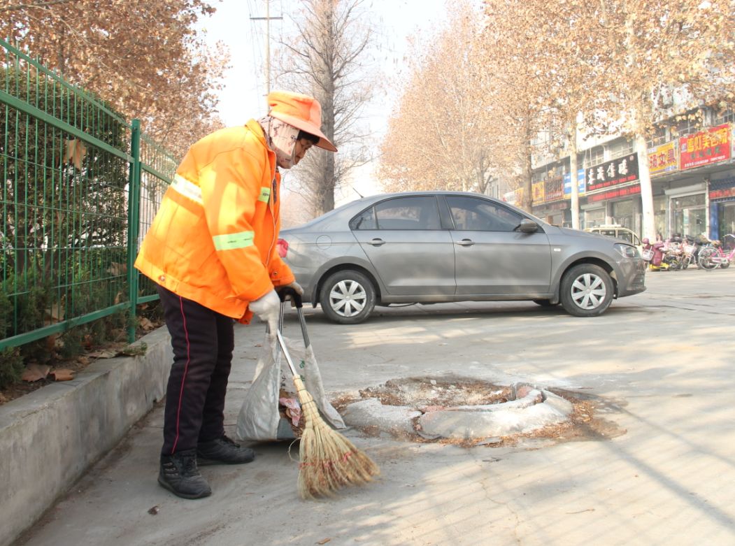 默默无闻地奉献着为了城市的干净整洁他们努力地美丽着我们的城市平均