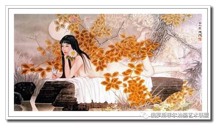 体态婀娜中国画家刘思良工笔仕女画作品欣赏