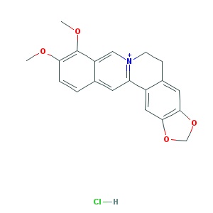 盐酸小檗碱化学结构式图片