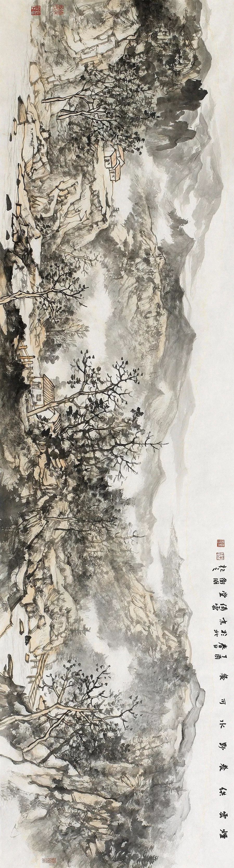 山外人间出古入今的山水家园徐卫国山水画作品在北京画院美术馆展出