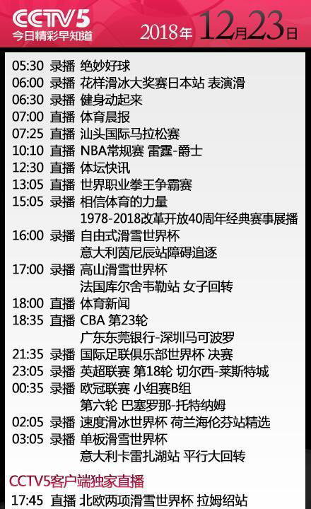 央視今日節目單cctv5直播nba雷霆vs爵士cba同省德比廣東戰深