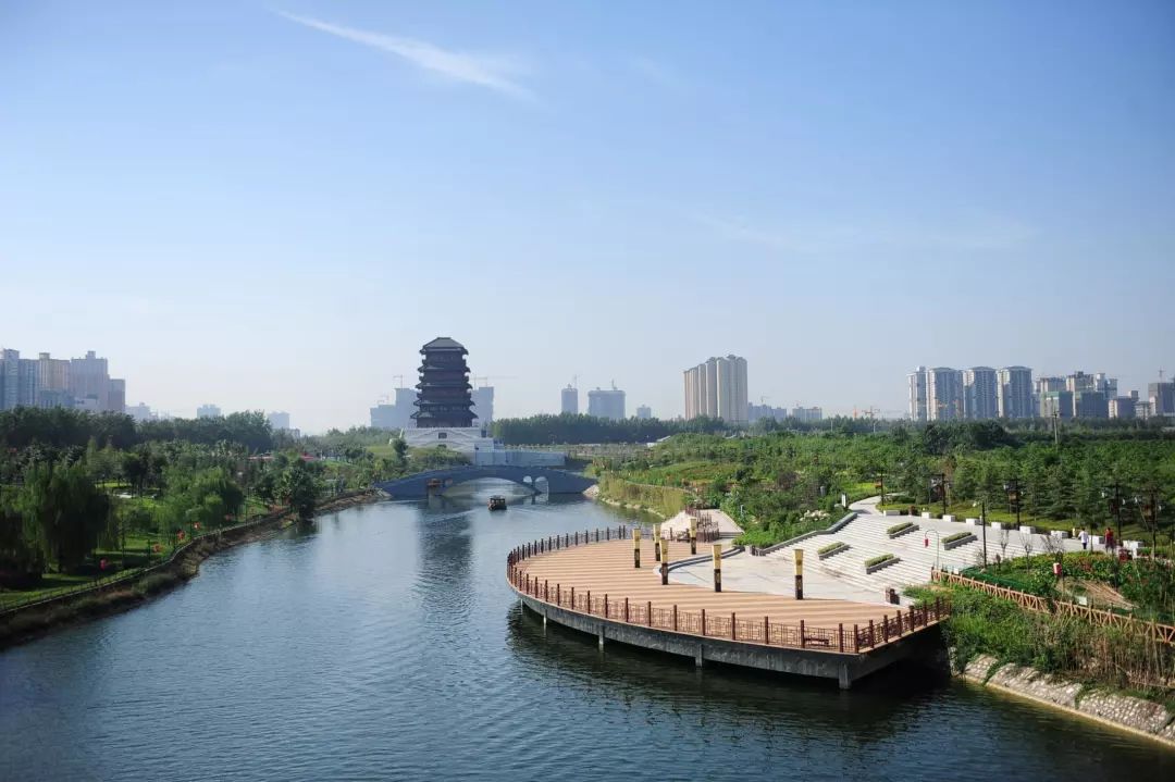 西安汉城湖公园图片