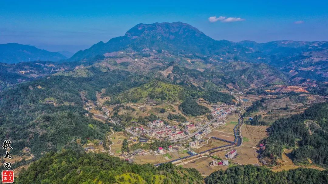 航拍福建大田吳山鎮閩林梓溪禪林大宗祠法旺公肇基梓溪1300週年冬至