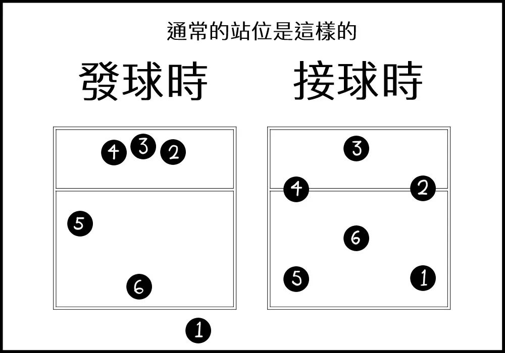 排球的站位图片图片