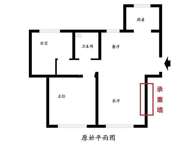 房屋裝修你能看懂戶型圖嗎 屹家網教你戶型圖這樣看就能看明白_承重牆