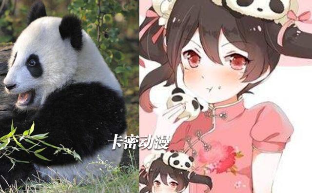 熊猫娘化图片