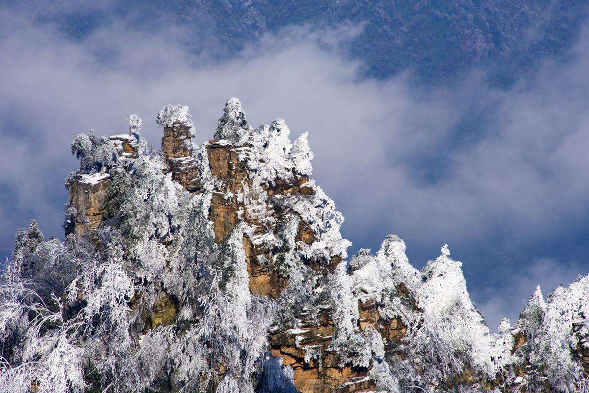 張家界雪景_天門