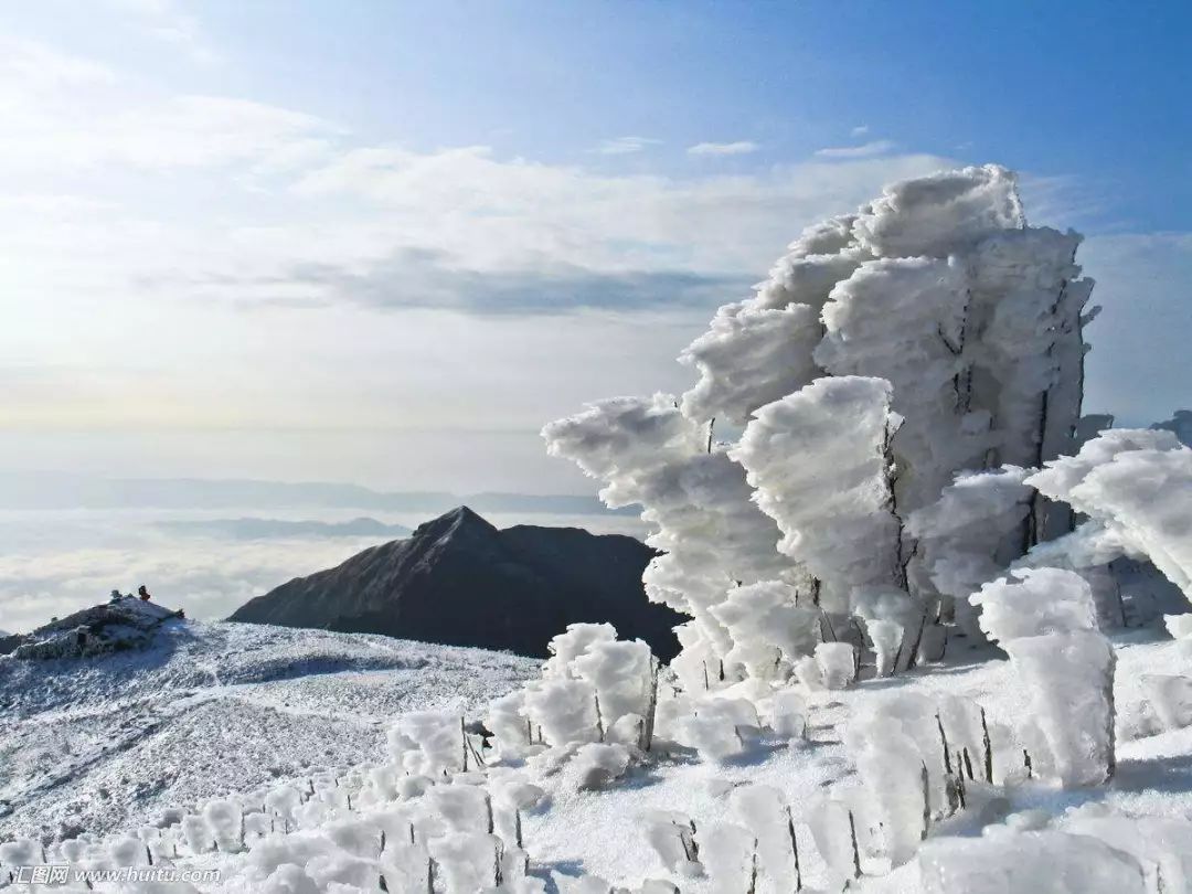 12月2930日武功山下雪了