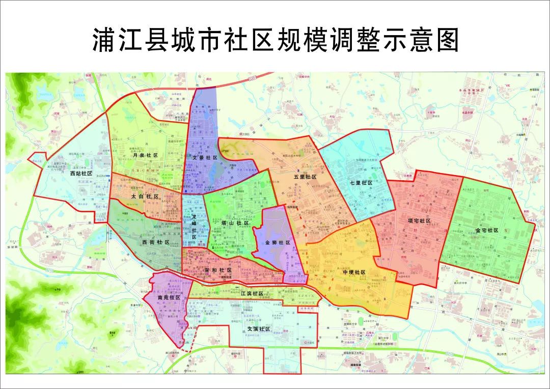 浦江地图全景图片