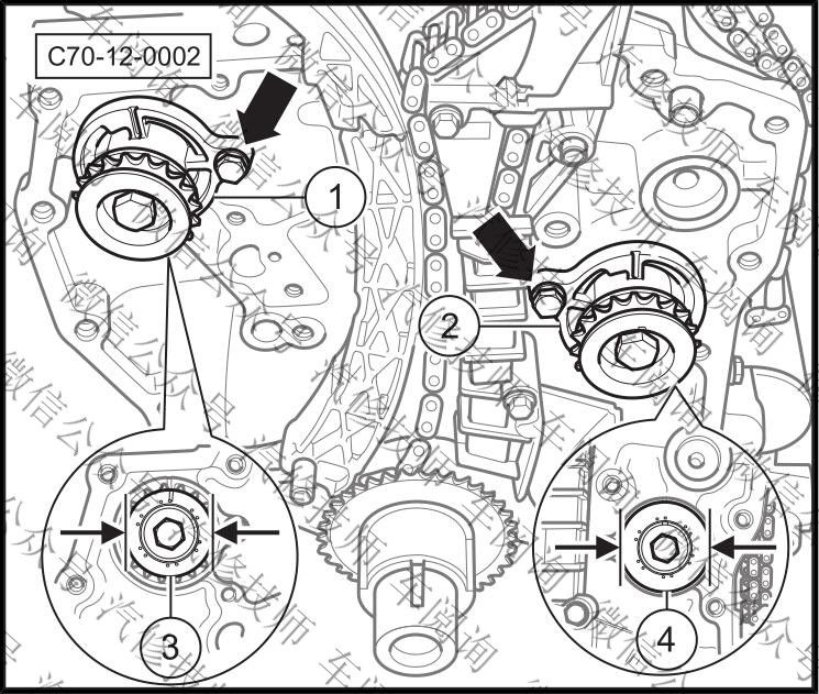 2015北汽紳寶x65發動機正時安裝(2.0l b205efa)