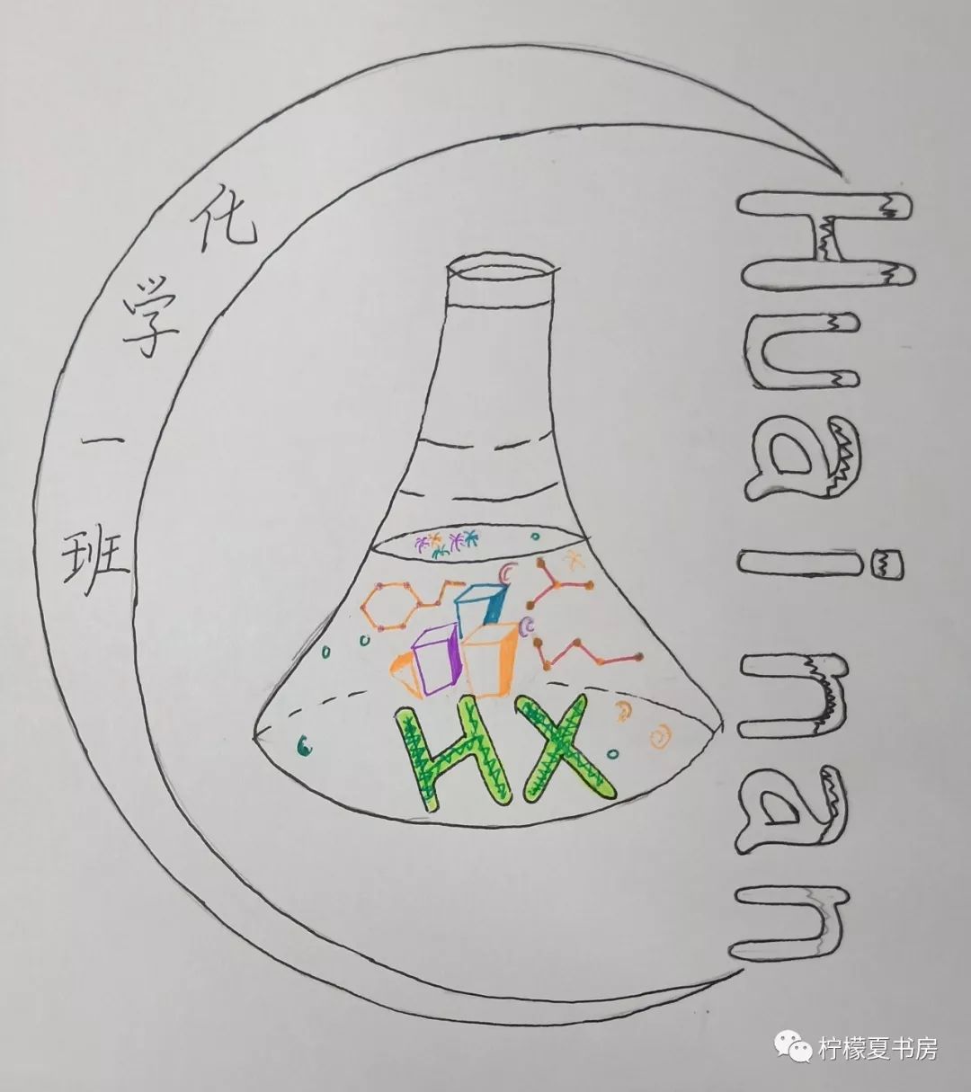 化学班徽设计图案图片