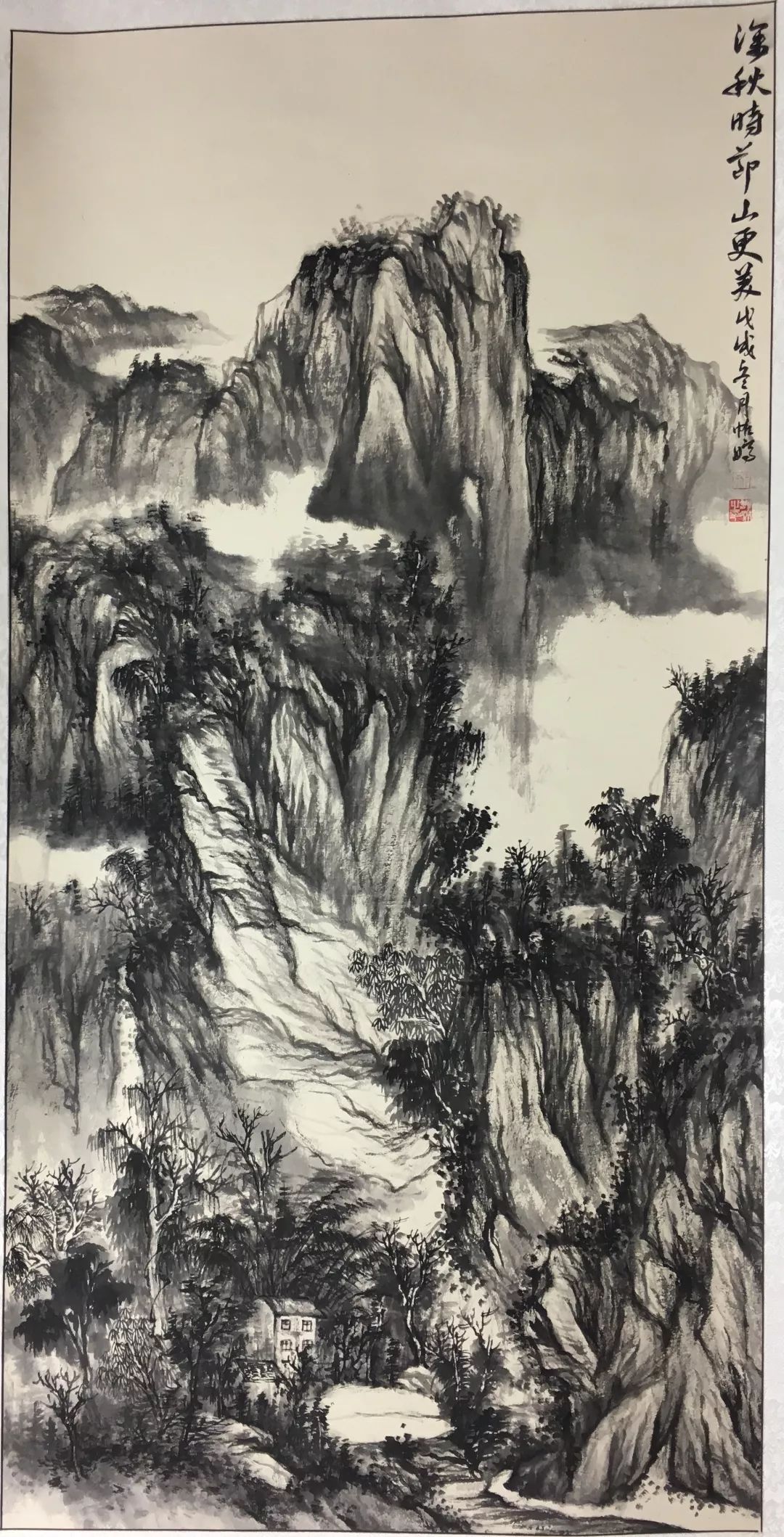 张帆婷张锦丽张重渝赵正义周兴龙桂林画院参展画家作品欣赏疏林幽釉图