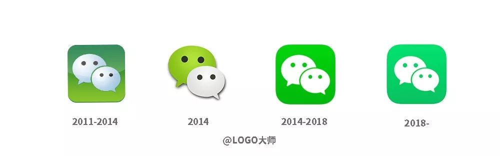 微信logo演变过程图片