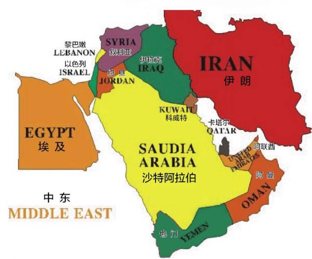 卡塔尔在地图上的位置图片