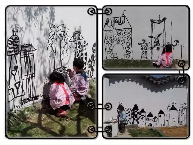幼儿园户外涂鸦墙教案图片