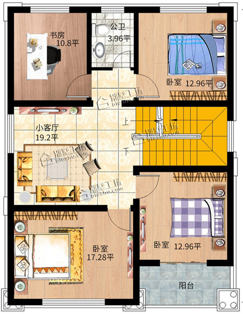 小户型自建房70平米图片