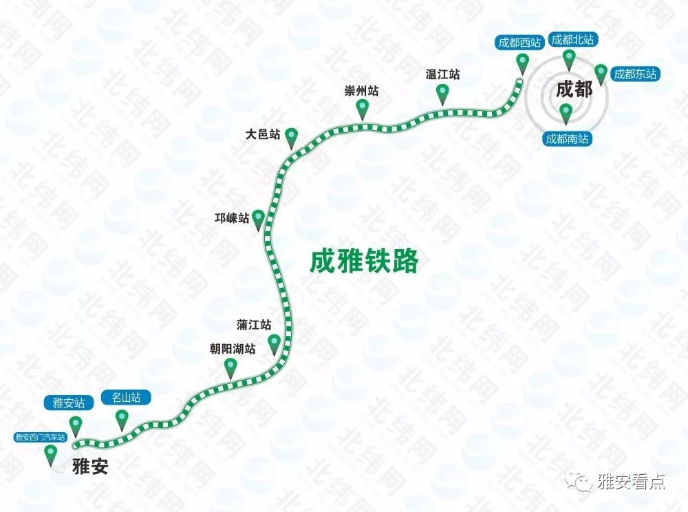 它结束了雅安没有过境铁路的历史集站场,桥梁,隧道于一体全长142公里