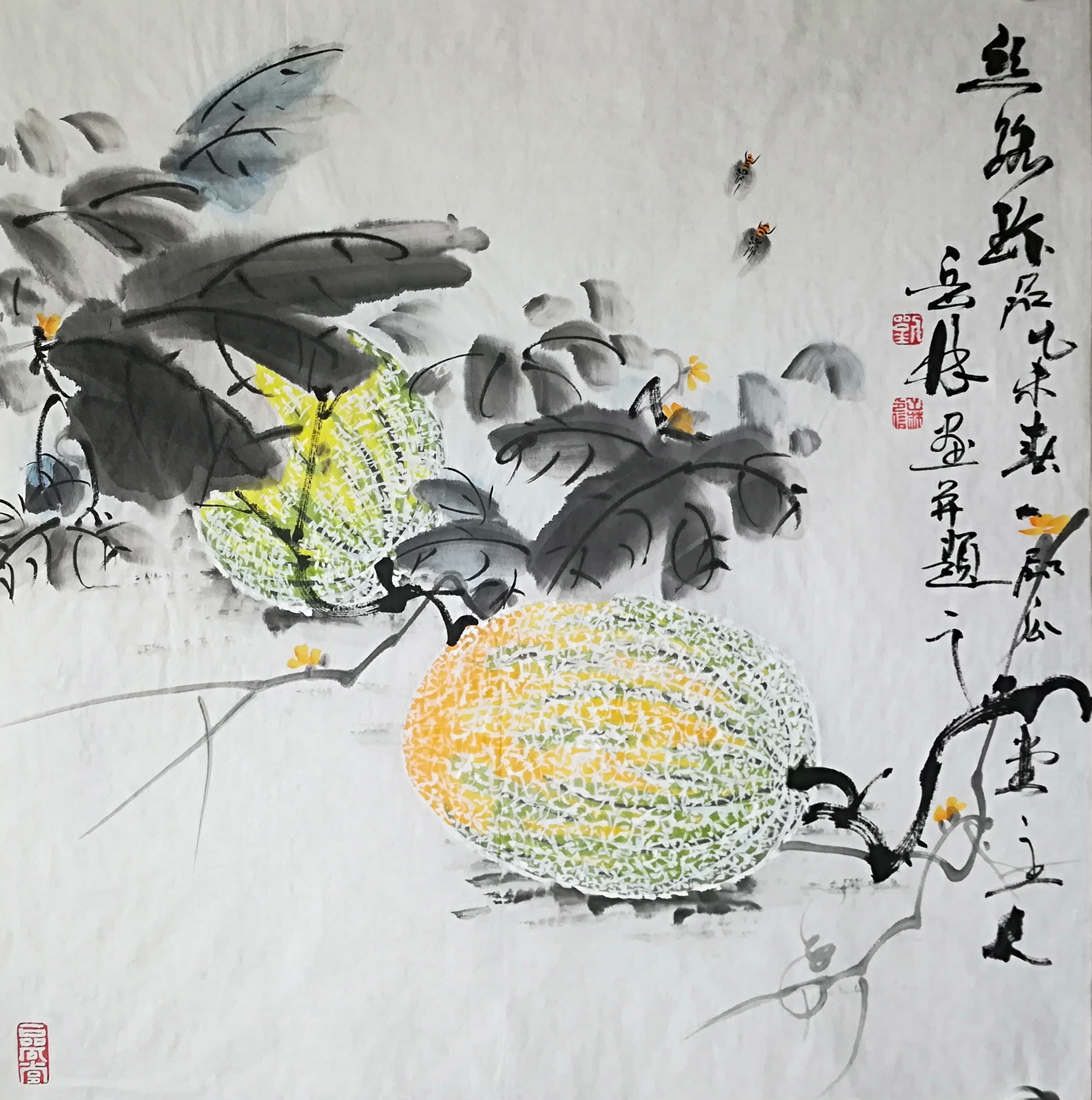 国画大师小香瓜画图片