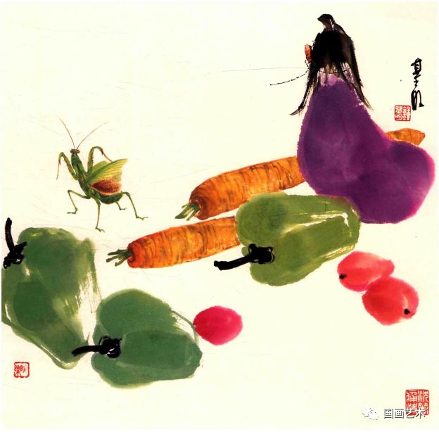 中国画创作参考图谱:草虫百图