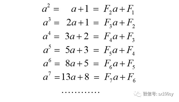 斐波那契数列公式图片