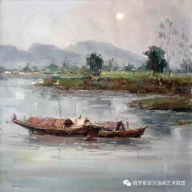 油畫鑑賞12張風景亮麗的現代油畫作品欣賞