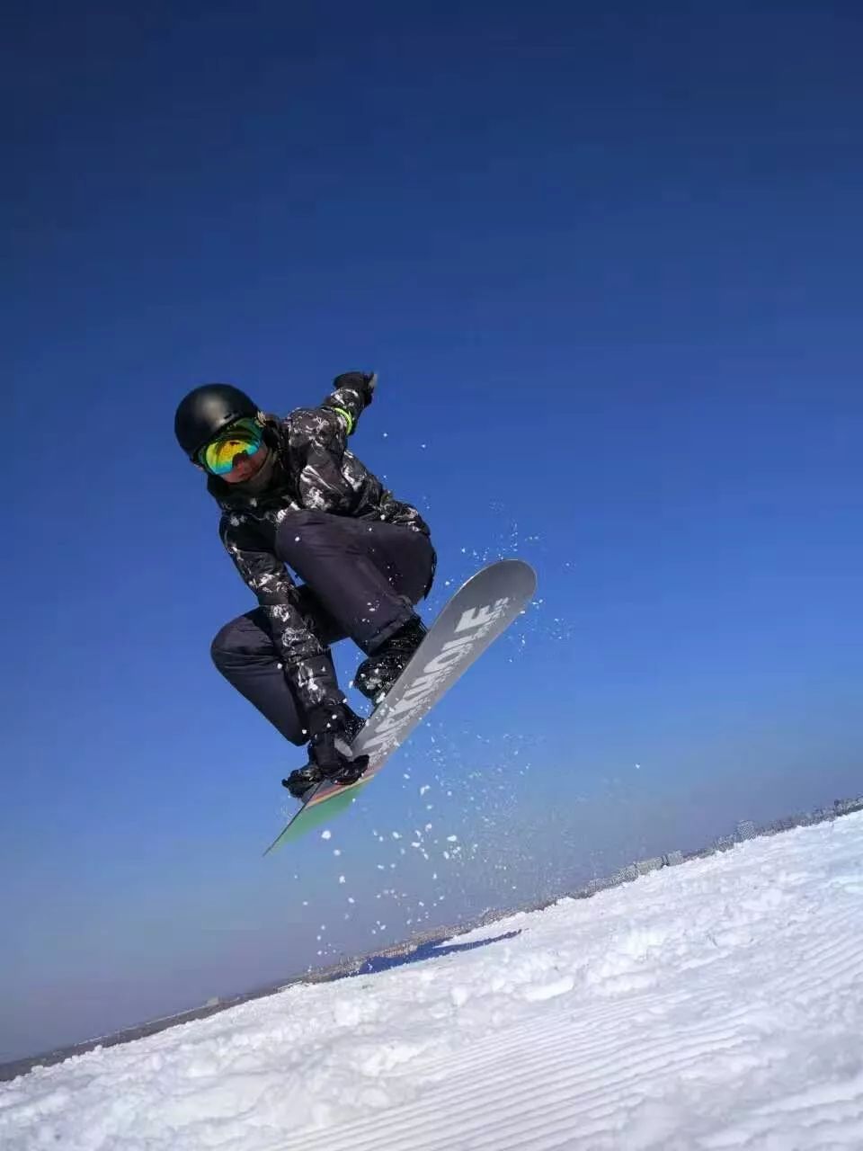 青州驼山滑雪图片