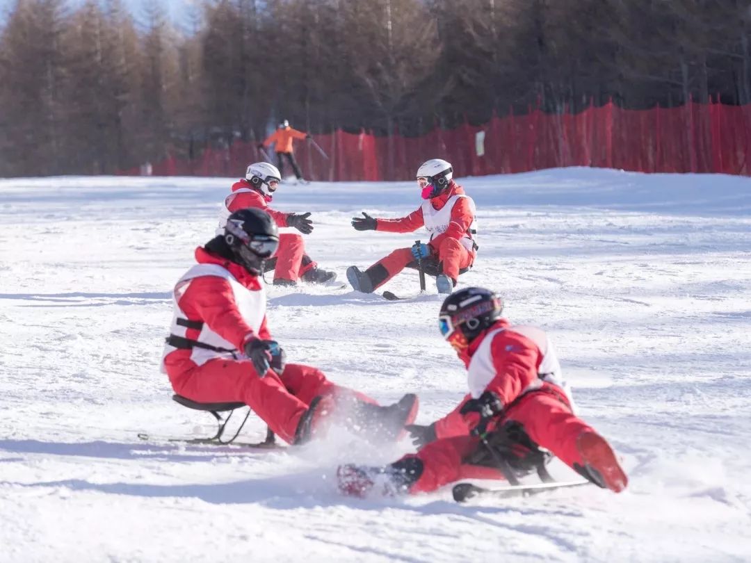 滑雪可以从坐着开始