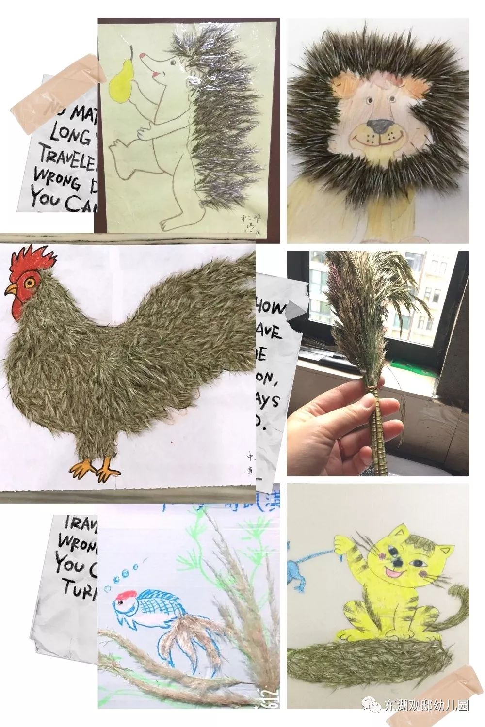 幼儿园芦苇创意制作图片