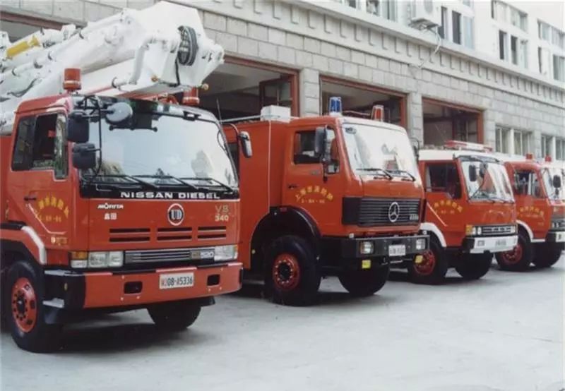 90年代消防车照片图片