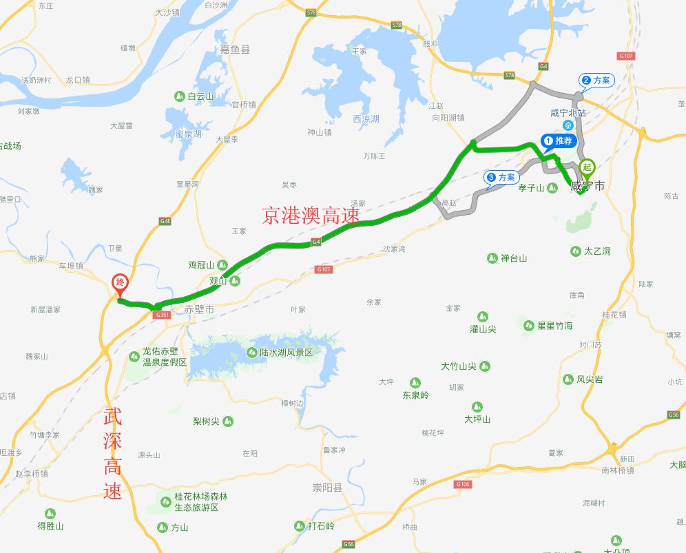 蕲嘉高速线路图图片