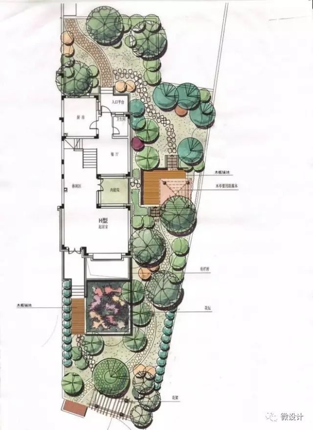 超精美庭院平面设计图喜欢小花园的朋友要收藏啦