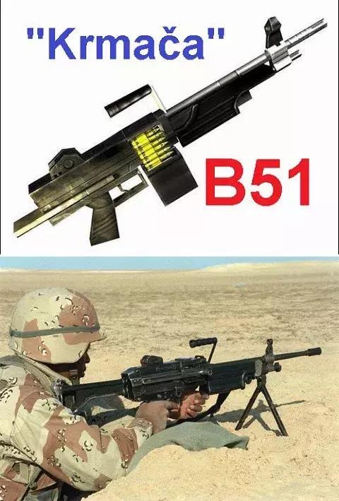 游戏中的b51实际上是早期型的m249