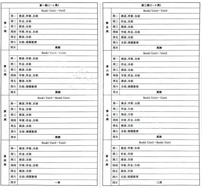 衡水中學|2019高考一輪複習進度表 最新課程表_自習課