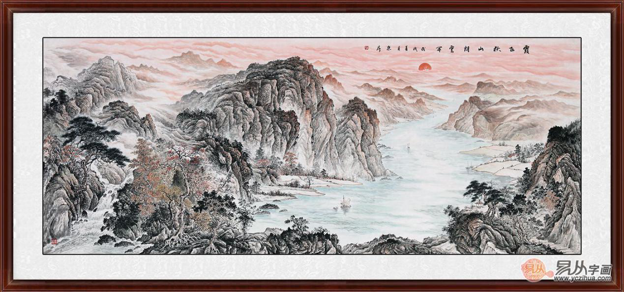 酒店需要挂什么字画装饰 国画山水画彰显气势