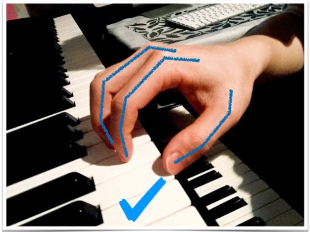 弹钢琴正确手型教学!