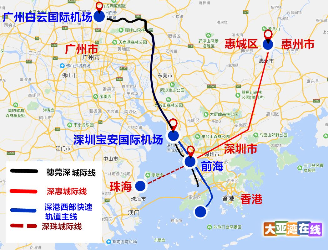 惠州迎重磅利好深惠城轨规划沈海高速汕尾至深圳段扩建武深高速广东段