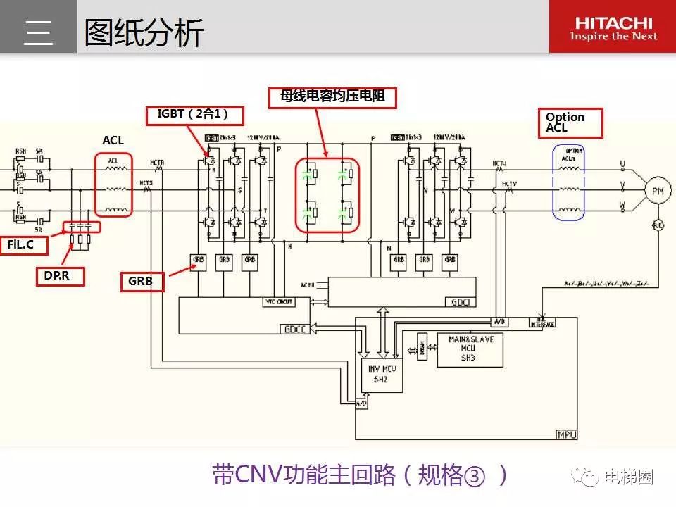 日立mca轿顶接线图图片